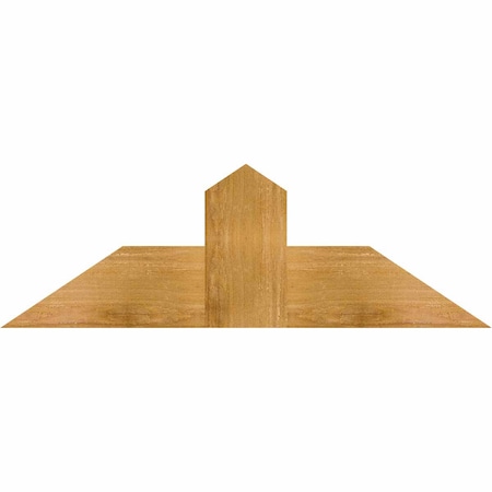 Ekena Millwork Portland Rough Sawn Timber Gable Bracket, Western Red Cedar, 36"W x 12"H x 2"D x 6"F, 8/12 Pitch GBW036X12X0206POR00RWR